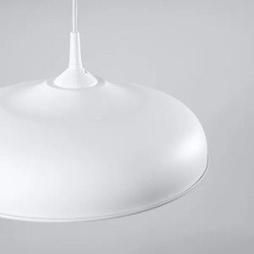 Sollux SL.1329 - Lampadario a sospensione con filo GINA 1xE27/15W/230V diametro 38 cm bianco