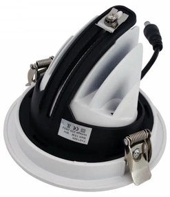 Faro LED da Incasso 15W Orientabile foro Ø100mm con driver Philips Colore  Bianco Naturale 4.000K