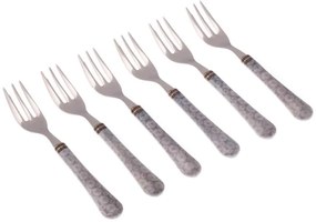 Set 6 Pz Forchette da Dolce - Posate Particolari Boston in Stile