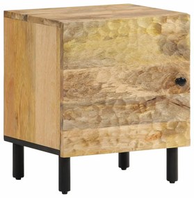 Comodino 40x33x46 Cm İn Legno Massello Di Mango /