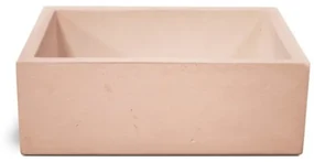 Lavello Da Giardino Acquaio In Cemento Moderno 45x35x16 Madrid Rosa KAM