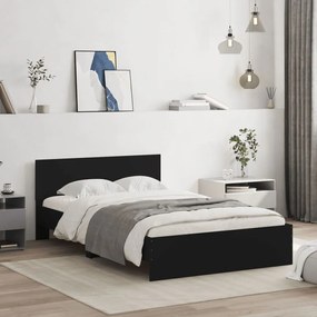 Giroletto Con Testiera Nero 120x190 Cm /