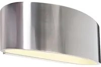 Applique LED moderna in alluminio pressofuso lampada muro doppia luce G9 220V COLORE SILVER