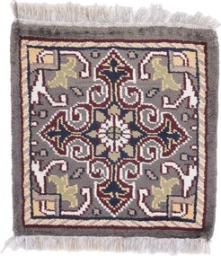 Agra Tappeto orientale 30x30 (Indian) Annodato A Mano