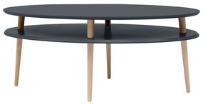 Tavolino da salotto color antracite 70x110 cm Ovo – Ragaba