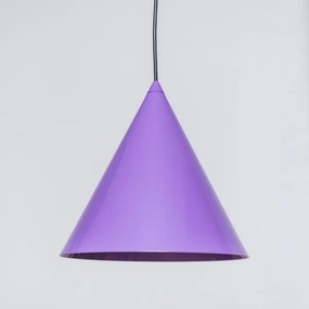 Lampadario a sospensione con cavo ETNA II 1xE27/15W/230V Ø 25 cm, viola