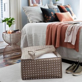 Borsa portaoggetti beige Dots, 50 x 70 cm Rivoli - Compactor