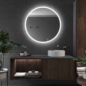 Specchio rotondo con luce LED E1