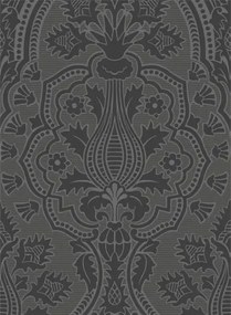 Tapete Pugin Palace Flock von Cole & Son - Charcoal
