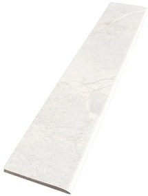 Piastrella battiscopa BATT. BULRLINGTON BIANCO 7,5x60 in gres porcellanato bianco lucido L 60 x H 7.5 cm x Sp 8 mm confezione da 12 ml