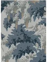 Isidore Leroy Carta da parati Frondaisons - Bleu