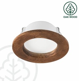 Faretto LED WOODY SPOT 5,5W 230V 4000K ciliegio Ø10 cm