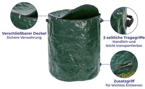 Bidone verde scuro per rifiuti compostabili 275 l - Maximex