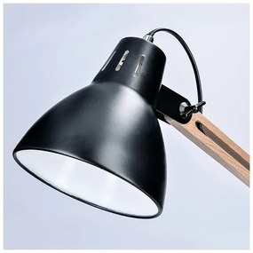 Solight WO57-B − Lampada da tavolo FALUN 1xE27/25W/230V nero