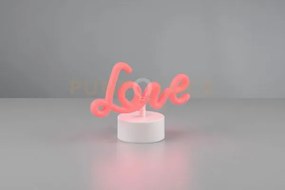 Amor lampada da tavolo led scritta love h. 14cm led 1w