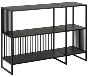 Libreria nera in pietra 120x83 cm Strington - Actona