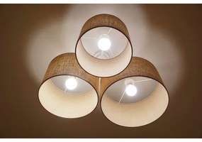 Duolla - Plafoniera ROLLER TRIO 3xE27/60W/230V beige