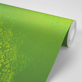 Carta da parati – Elementi moderni di Mandala in verde