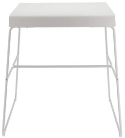 Tavolo da pranzo in metallo bianco 58x75 cm A-Café - Zone