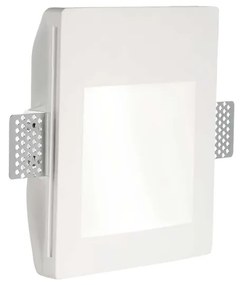 Lampada Ad Incasso 14,2X17,2 Cm Led 1 W Gesso Bianco Serie Walky
