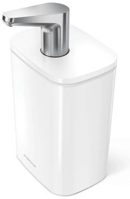 Dispenser di sapone in acciaio bianco 473 ml Pulse - simplehuman