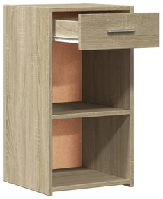 Comodini 2 pz rovere sonoma 35x34x65 cm in legno multistrato