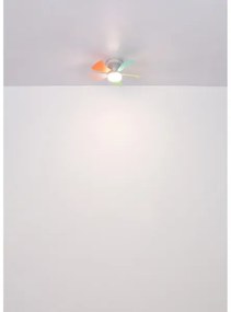 Globo 03609B - Ventilatore da soffitto LED dimmerabile HINES 10W/230V 3000-6500K + telecomando