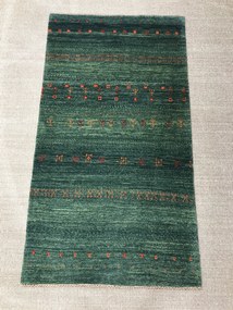 Gashguli Tappeto 150x80 Verde (Iran) Annodato A Mano