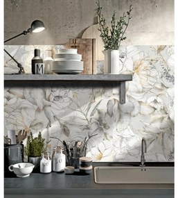 Piastrella da pavimento e rivestimento interno 61 x 122.2 cm Sp. 9 mm rettificato Universal Mirabel in gres porcellanato bianco e beige e grigio opaco traffico medio (pei 2/5) R9 1.49 mq