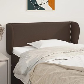 Testiera Ad Orecchio Marrone 83x23x78/88 Cm İn Similpelle /