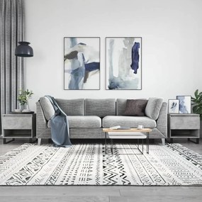 Tavolini Salotto 2pz Grigio Cemento 50x46x50 Legno Multistrato /