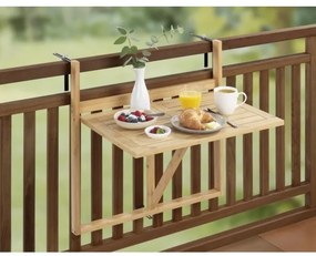 WENKO 69806800 - Tavolo WAIKIKI 64x65 cm bianco/marrone