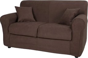 Divano 2 posti in tessuto sfoderabile VERONA 150 cm tinta unita MARRONE