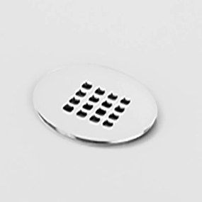 Piletta per doccia e per scarico a pavimento con coperchio EXTRA SLIM bco opaco Ø 90 mm in abs
