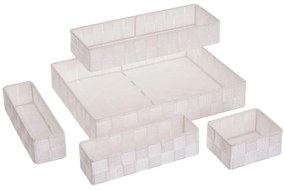 Organizer per cassetti in tessuto in set da 5 - Casa Selección