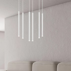 Lampadario a sospensione SELTER 6 WHITE