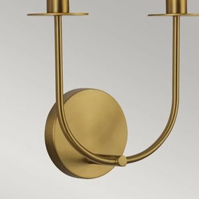 Alora Mood ALM-SYLVIA-2WB-BG-CL - Lampada da parete SYLVIA 2xE14/40W/230V, dorata