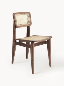 Sedia in legno di noce con intreccio viennese C-Chair