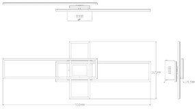 Zuma Line MS243-BK - Luce LED dimmerabile LUMENZ LED/55W/230V 3000-6000K nero + +TC