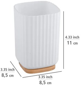 WENKO 25293100 - Bicchiere ROTELLO 8,5x11 cm bianco/marrone