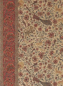 Zoffany Carta da parati Mughal Menagerie - Indigo/ Madder