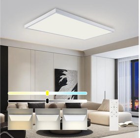 Brilagi-LED Lampada da bagno dimmerabile FRAME SMART LED/96W/230V IP44 bianco + telecomando