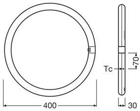 Tubo fluorescente LED G10q/24W/230V 4000K - Osram