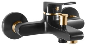 RAV Slezák CO154.5CMATZ - Miscelatore per vasca COLORADO nero/oro