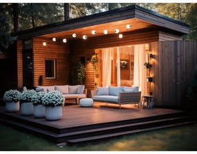 Kanlux 38031-Catena decorativa da esterno LED GHIRLANDA STONO 10xLED/10W/230V 6m IP67