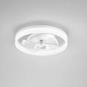 Ventilatore da soffitto con pale con luce inclusa Espero, bianco, D. 50 cm, 4800 LM, luce bianco, INTEC