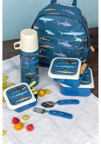 Portapranzo per bambini blu scuro 3 pz Sharks – Rex London
