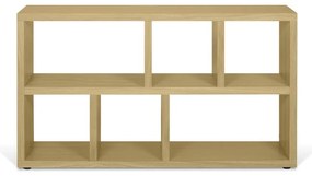 Libreria color legno effetto rovere 150x83 cm Berlin - TemaHome