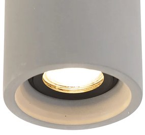 Faretto da soffitto rotondo intelligente in cemento incl. Wi-Fi GU10 - Deep