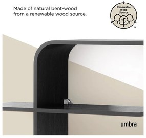 Scaffale a castello in legno di gomma nero 62 cm Montage - Umbra